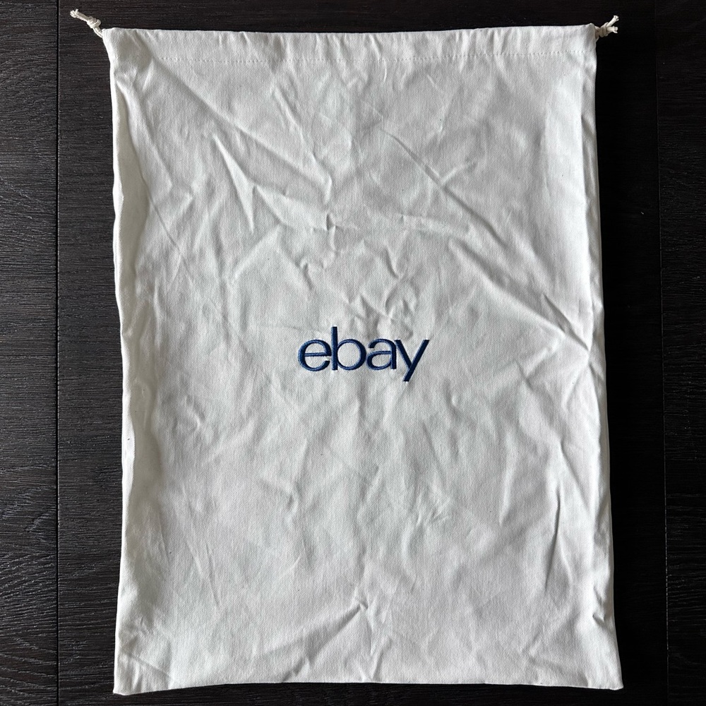 eBay White Drawstring Bag